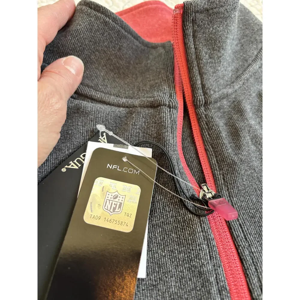 Antiqua Mens Size Small Kansas City‎ Chiefs Quarter-Zip Pullover